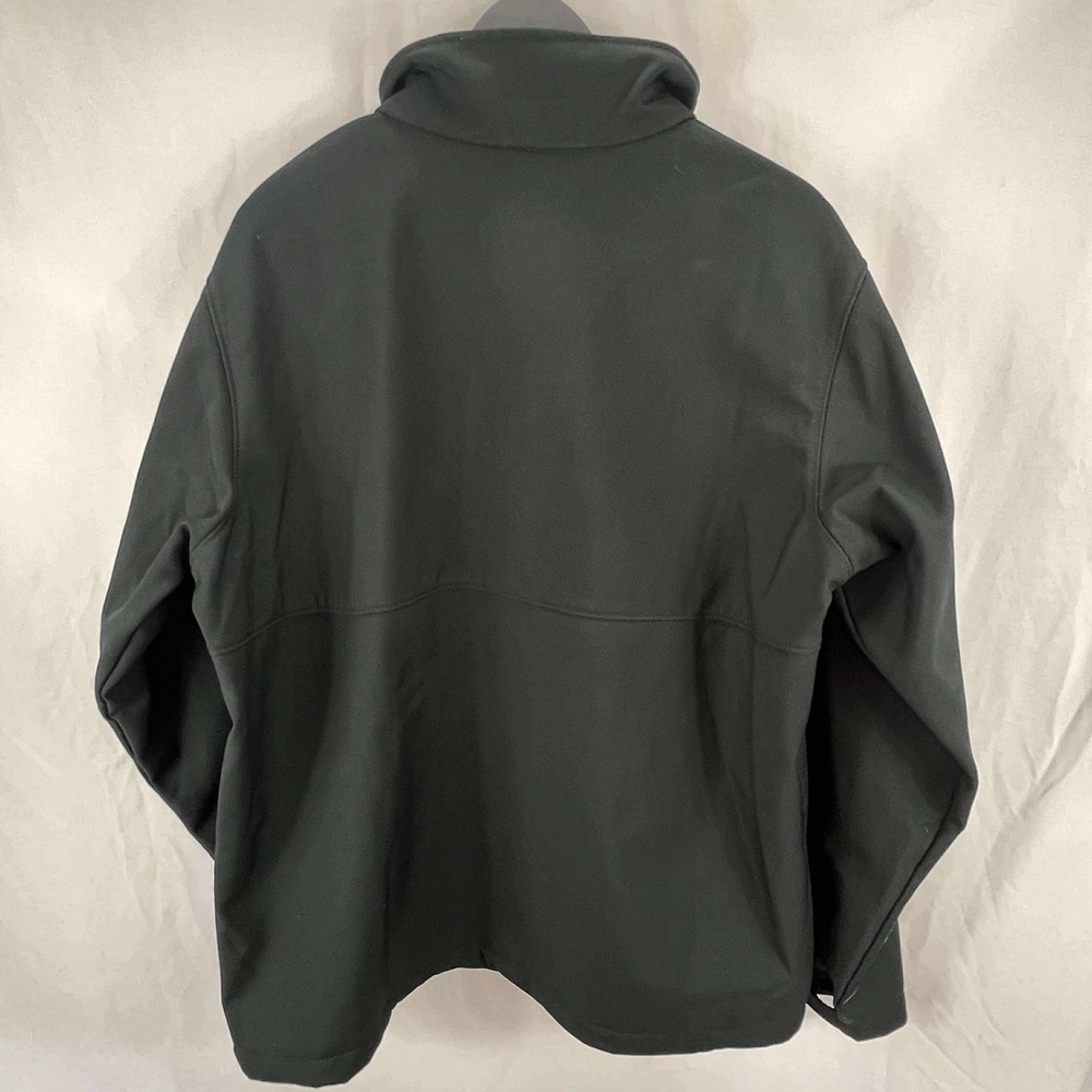 Columbia Ascender Softshell Jacket Mens XL Black Zip Windbreaker Archery Logo - Picture 2 of 11